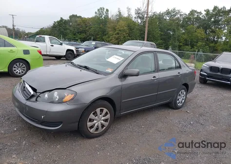 2006 Toyota Corolla Ce/S/Le из США, поврежденный, VIN 2T1BR30E36C586770